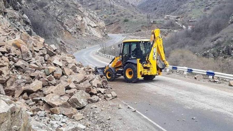 Երևան-Իրանի սահման միջպետական ավտոճանապարհին տեղի է ունեցել քարաթափում