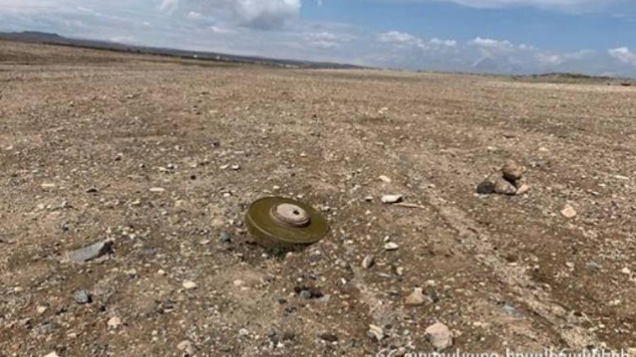 Սակրավորները վնասազերծել են Տալվորիկ գյուղի հողատարածքներից մեկում հայտնաբերված ականը


