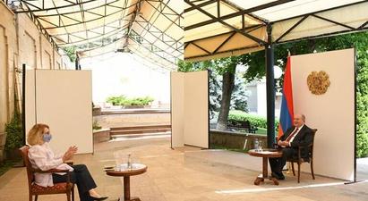 Արմեն Սարգսյանն ընդունել է Եվրոպայի խորհրդի երևանյան գրասենյակի ղեկավար Նատալյա Վուտովային
