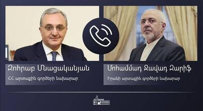 Հայաստանի և Իրանի ԱԳ նախարարները հեռախոսազրույց են ունեցել