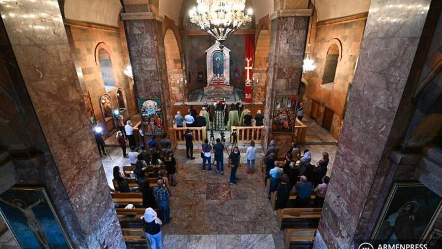 Բեյրութի պայթյունի զոհերի հիշատակին նվիրված քառասնօրյա հոգեհանգստի կարգ կատարվեց ՍԲ Սարգիս եկեղեցում |armenpress.am|