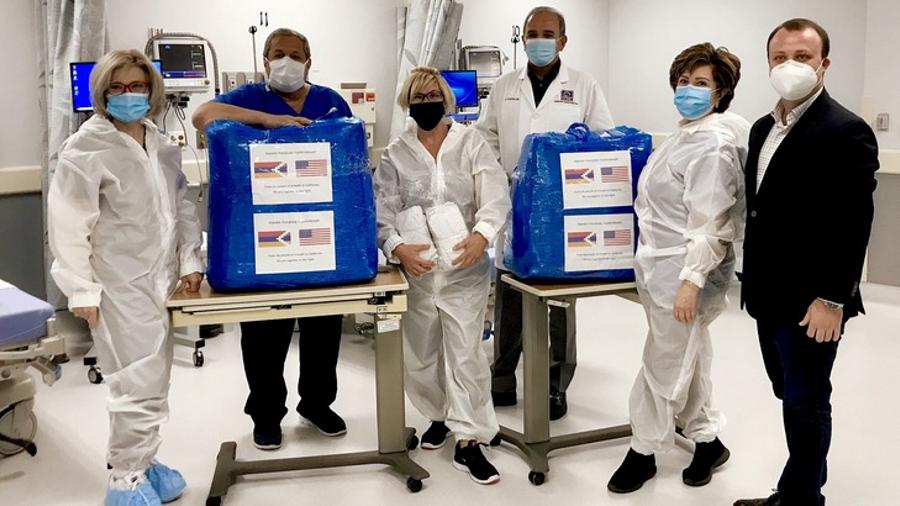 Արցախից մարդասիրական օգնությունը փոխանցվել է Լոս Անջելեսի «Chevy Chase» վիրաբուժության կենտրոն