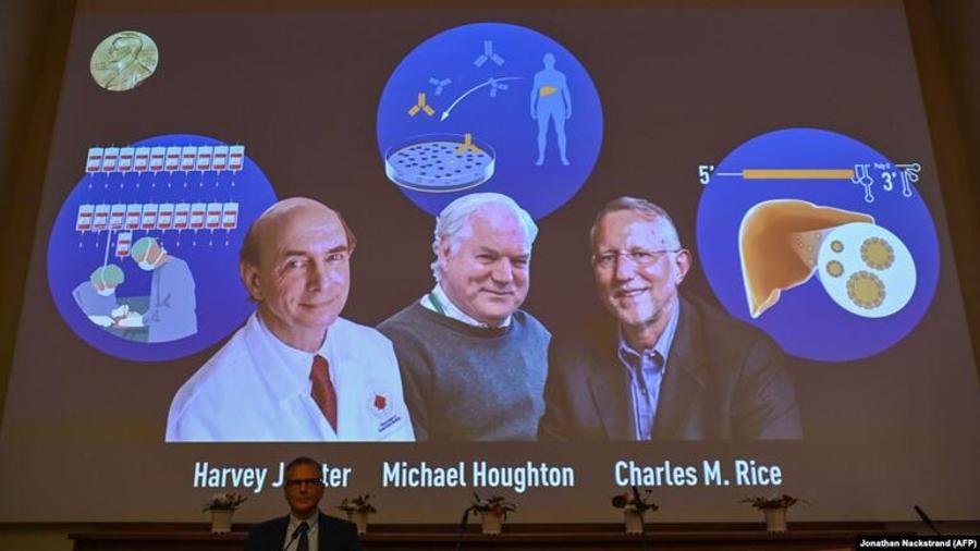 Բժշկագիտության Նոբելյան մրցանակին արժանացան երեք համաճարակաբաններ ԱՄՆ-ից և Մեծ Բրիտանիայից
 |azatutyun.am|