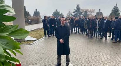 «Լուսավոր Հայաստան» կուսակցության անդամներն այցելել են «Եռաբլուր» զինվորական պանթեոն

