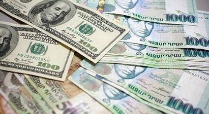 Մեկ տարում ԱՄՆ դոլարի նկատմամբ հայկական դրամի միջին հաշվարկային փոխարժեքը աճել է 8.5%-ով 