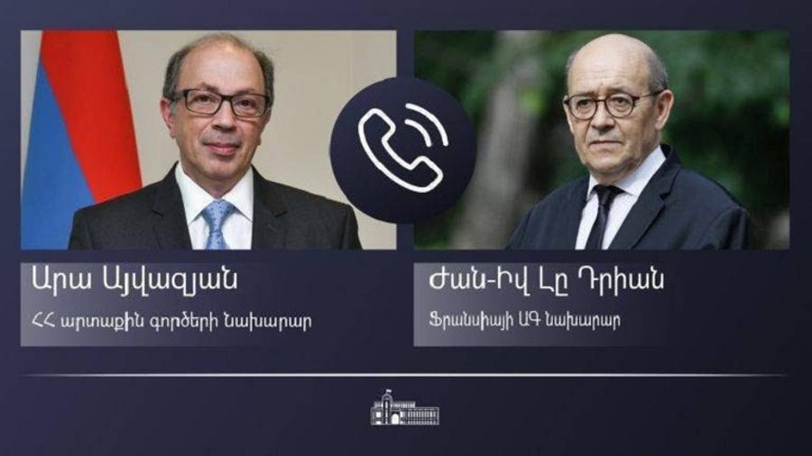 Տեղի է ունեցել Հայաստանի և Ֆրանսիայի ԱԳ նախարարների հեռախոսազրույցը
