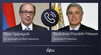 Հայաստանի և Ուրուգվայի ԱԳ նախարարները հեռախոսազրույց են ունեցել
