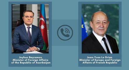 Ադրբեջանի և Ֆրանսիայի ԱԳ նախարարները քննարկել են ադրբեջանահայկական սահմանին վերջին լարվածությունը