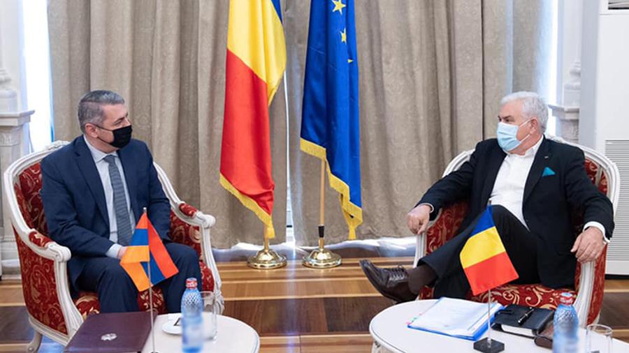 Դեսպան Մինասյանը հանդիպել է Ռումինիայի Սենատի Եվրոպական հարցերով հանձնաժողովի նախագահի հետ
