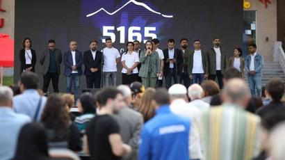 Members of the "5165" movement presented their election program to voters in Vanadzor |armenpress.am|