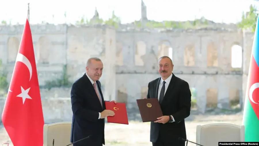Շուշիի պայմանագրի համաձայն՝ Ադրբեջանն ու Թուրքիան փոխադարձ աջակցություն կցուցաբերեն «երրորդ երկրի ագրեսիայի դեպքում» |azatutyun.am|