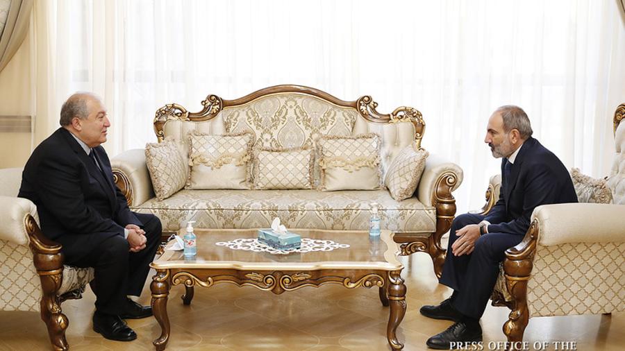President Armen Sarkissian congratulated Pashinyan on winning the elections