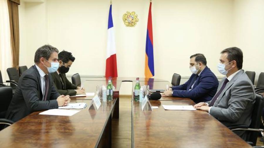 The Acting Minister of High-Tech Industry of the Republic of Armenia and the Ambassador of France discussed key issues in the field