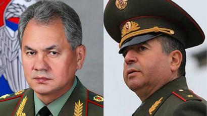Shoygu and Karapetyan discussed regional security issues during telephone conversation