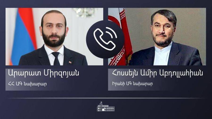 Տեղի է ունեցել Հայաստանի և Իրանի ԱԳ նախարարների հեռախոսազրույցը

