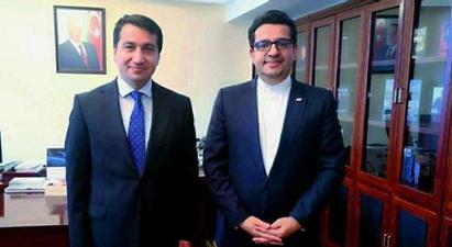 Հանդիպել են Ադրբեջանի նախագահի օգնականն ու Ադրբեջանում Իրանի դեսպանը |armenpress.am|