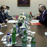 On September 22, the Minister of Foreign Affairs of Armenia Ararat Mirzoyan, who is in New York to participate in the 76th Session of the UN General Assembly, met with the Deputy Prime Minister and Minister of Foreign Affairs and Expatriates of the Hashemite Kingdom of Jordan Ayman Safadi. The interlocutors discussed issues on further deepening of Armenian-Jordanian multidimensional relations. Ararat Mirzoyan presented to his interlocutor the situation resulting from the provocative actions of the Azerbaijani armed forces against the sovereign territory of Armenia, the issues of repatriation of Armenian prisoners of war and captured civilians  held in Azerbaijan. In the context of the settlement of the Nagorno-Karabakh conflict, Minister Mirzoyan stressed the need for the resumption of the peace process under the auspices of the OSCE Minsk Group Co-Chairmanship. [RA MFA]