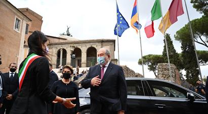 Միասին մենք շատ բան կարող ենք անել. նախագահ Արմեն Սարգսյանը ​ հանդիպում է​ ունեցել Հռոմի քաղաքապետ Վիրջինիա Ռաջիի ​հետ​