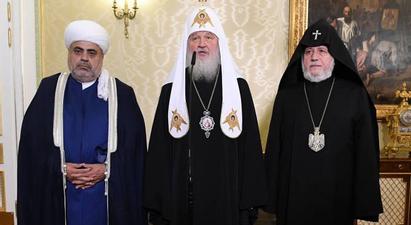 Մոսկվայում հանդիպել են Հայաստանի, Ռուսաստանի և Ադրբեջանի հոգևոր առաջնորդները |armenpress.am|