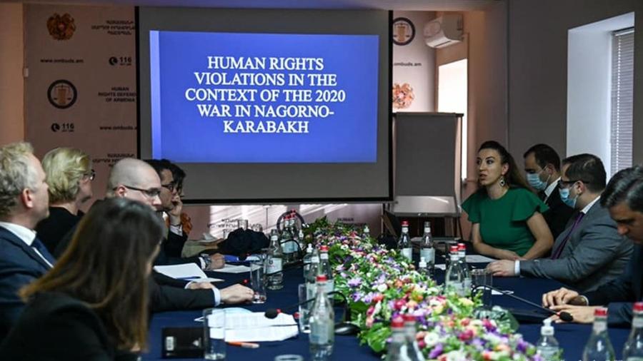 Արման Թաթոյանն ու Սիրանուշ Սահակյանը ադրբեջանական խախտումները փաստերով ներկայացրել են Եվրոպայի խորհրդի նախարարների կոմիտեի անդամ դեսպաններին