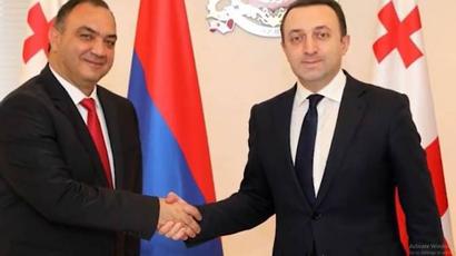 Աշխատանքային այցով Վրաստանում գտնվող Հայաստանի ոստիկանապետին ընդունել է վարչապետ Ղարիբաշվիլին
