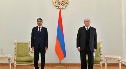 Արմեն Սարգսյանն ու Հայաստանում Ղազախստանի դեսպանը հանդիպման ընթացքում անդրադարձել են տարածաշրջանային անվտանգության հարցերին