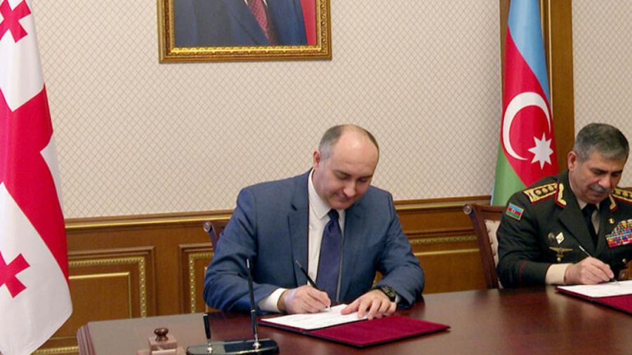 Ադրբեջանի և Վրաստանի պաշտպանության նախարարները ստորագրել են 2022 թվականի երկկողմ համագործակցության ծրագիրը
