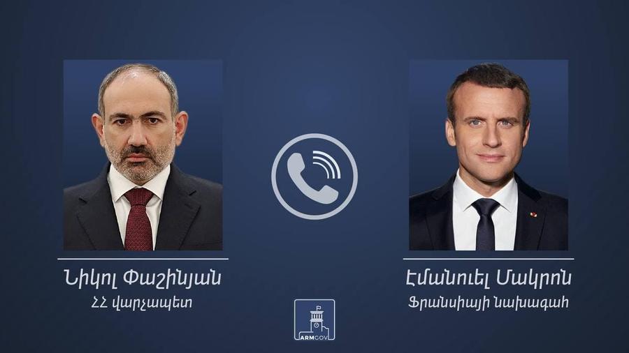 PM Pashinyan holds telephone conversation with Emmanuel Macron
