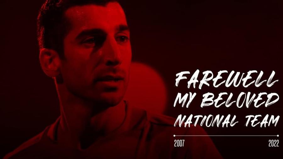 I have taken the decision to retire from my international career with the Armenian National Team. Henrikh Mkhitaryan 