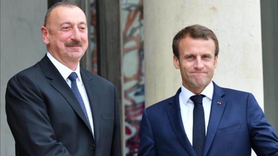 Aliyev told Macron that Baku is ready to negotiate a peace treaty with Armenia