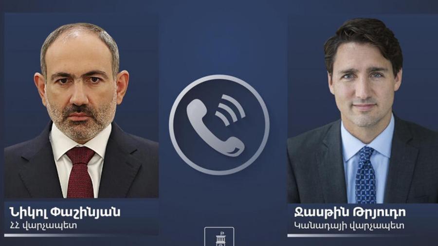 Nikol Pashinyan holds telephone conversation with Justin Trudeau

