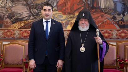 Վրաստանի խորհրդարանի նախագահի հետ հանդիպմանը Կաթողիկոսը իր մտահոգությունն է հայտնել Արցախի ու Հայաստանի նկատմամբ շարունակվող ոտնձգությունների կապակցությամբ
