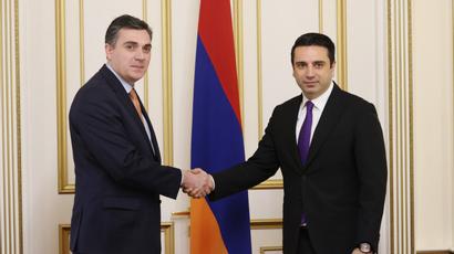 NA President of Armenia Alen Simonyan Receives Minister of Foreign Affairs of Georgia Ilia Darchiashvili
