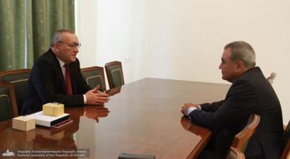 Արցախի Ազգային ժողովի նախագահն ընդունել է Իշխան Զաքարյանին