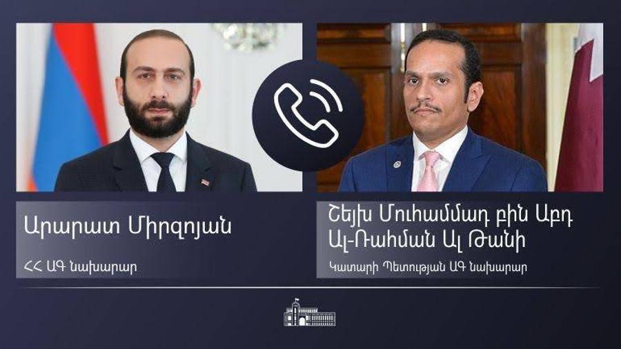 Հայաստանի և Կատարի արտգործնախարարները մտքեր են փոխանակել տարածաշրջանային անվտանգության շուրջ
