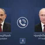 Prime Minister Nikol Pashinyan held a phone conversation with the President of the Russian Federation Vladimir Putin. Issues related to the situation around Nagorno Karabakh, as well as ensuring security on the Armenian-Azerbaijani border were discussed.