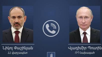 ՀՀ վարչապետն ու ՌԴ նախագահը քննարկել են Լեռնային Ղարաբաղի շուրջ իրավիճակի զարգացումը |armenpress.am|