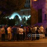 On the evening of August 8, near the RA government building, the members of the civil initiative "Recognition of the Republic of Artsakh" held an action in defense of Berdzor, Aghavno, and Sus. Narek Ayvazyan, a member of the initiative, made a statement near the government building. The members of the initiative call not to give in to Azerbaijani intimidation and not to leave the people of Artsakh without political protection, and to speak out about Azerbaijan's anti-human policy, ethnic cleansing, terrorism, and blackmail in all partner countries and in the international press.