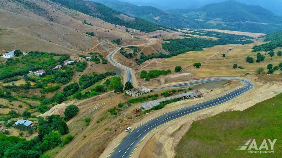 Azerbaijan announced the completion of the construction on the road bypassing the Lachin Corridor