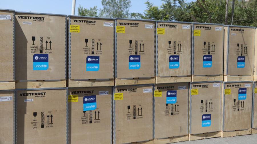 320 freezers and refrigerators provided to the National Center for Disease Control and Prevention (NCDC) to store vaccines