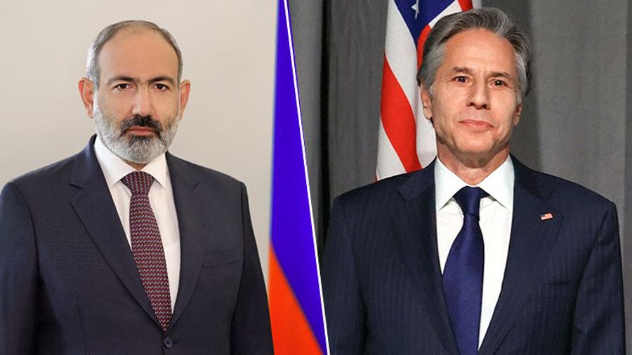 Телефонный разговор провели премьер-министр Армении Никол Пашинян и  госсекретарь США Энтони Блинкен
