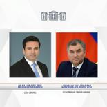 RA National Assembly Speaker Alen Simonyan received an official invitation from Vyacheslav Volodin, Chairman of the State Duma of the Federal Assembly of the Russian Federation, in which, in particular, it is stated: "In order to develop cooperation between the State Duma of the Russian Federation and the National Assembly of the Republic of Armenia, I invite you to the Russian Federation on an official visit." This is reported by the National Assembly.