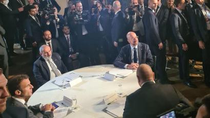 The Pashinyan-Aliyev-Michel-Macron meeting kicked off in Prague |azatutyun.am|