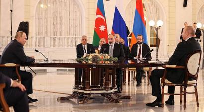 Սոչիում ՀՀ վարչապետի, ՌԴ և Ադրբեջանի նախագահների եռակողմ հանդիպմանն ընդունվել է հայտարարություն
