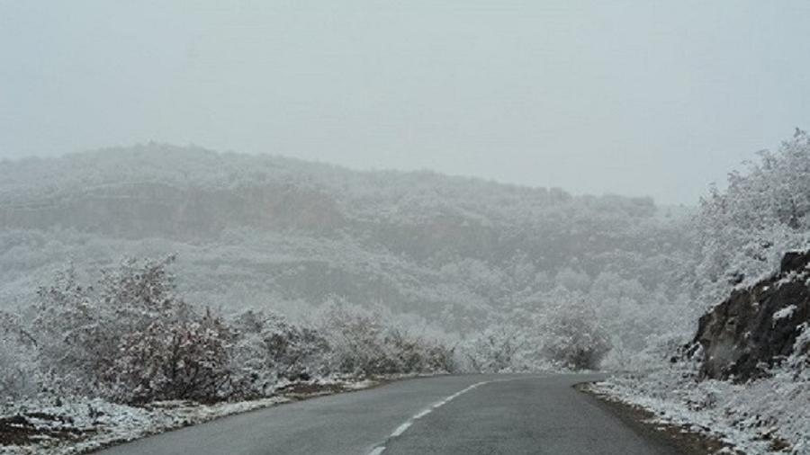 Արցախը Հայաստանին կապող Սարավան-«Զանգեր» հատվածում ձյուն է տեղում