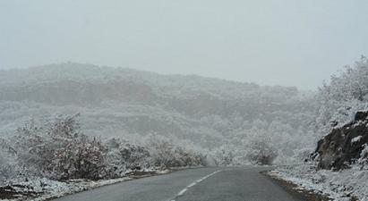 Արցախը Հայաստանին կապող Սարավան-«Զանգեր» հատվածում ձյուն է տեղում