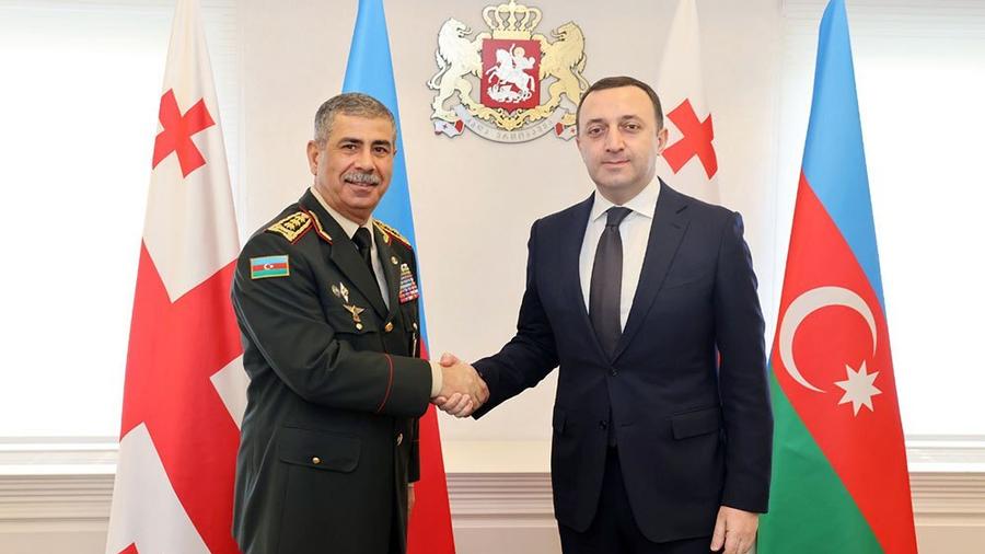 Ադրբեջանի պաշտպանության նախարարն ու Վրաստանի վարչապետը շեշտել են երկու երկրների տարածքային ամբողջականության փոխադարձ աջակցության կարևորությունը