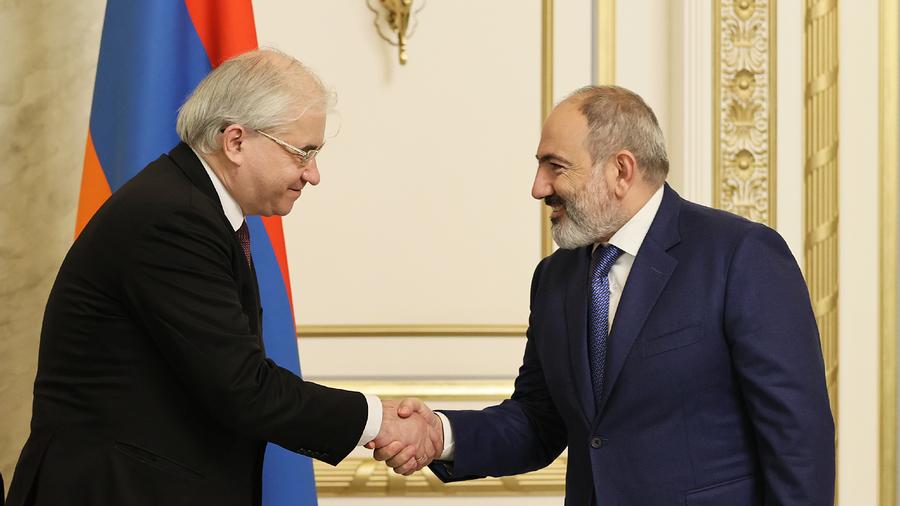 Nikol Pashinyan received the Russian co-chair of the OSCE Minsk Group, Igor Khovaev