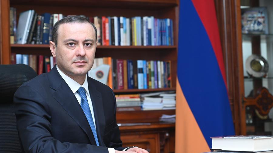 RA Security Council Secretary Armen Grigoryan to leave for India on a working visit
