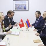 On December 1, RA Foreign Minister Ararat Mirzoyan had a meeting with the Secretary of State of the Swiss Federal Department of Foreign Affairs, Livia Leu, in the Polish city of Łódź. During the meeting, the interlocutors discussed agenda issues of bilateral relations and exchanged thoughts on effective interaction established on international platforms.